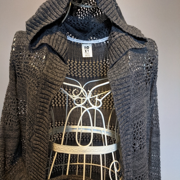 Roxy open knit sweater  xs - Picture 4 of 4